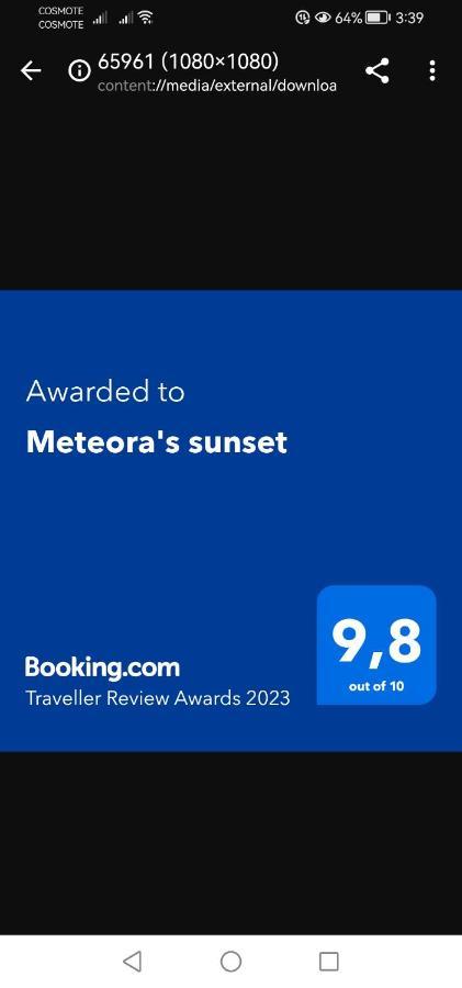 Meteora'S Sunset Apartman Kalambáka Kültér fotó
